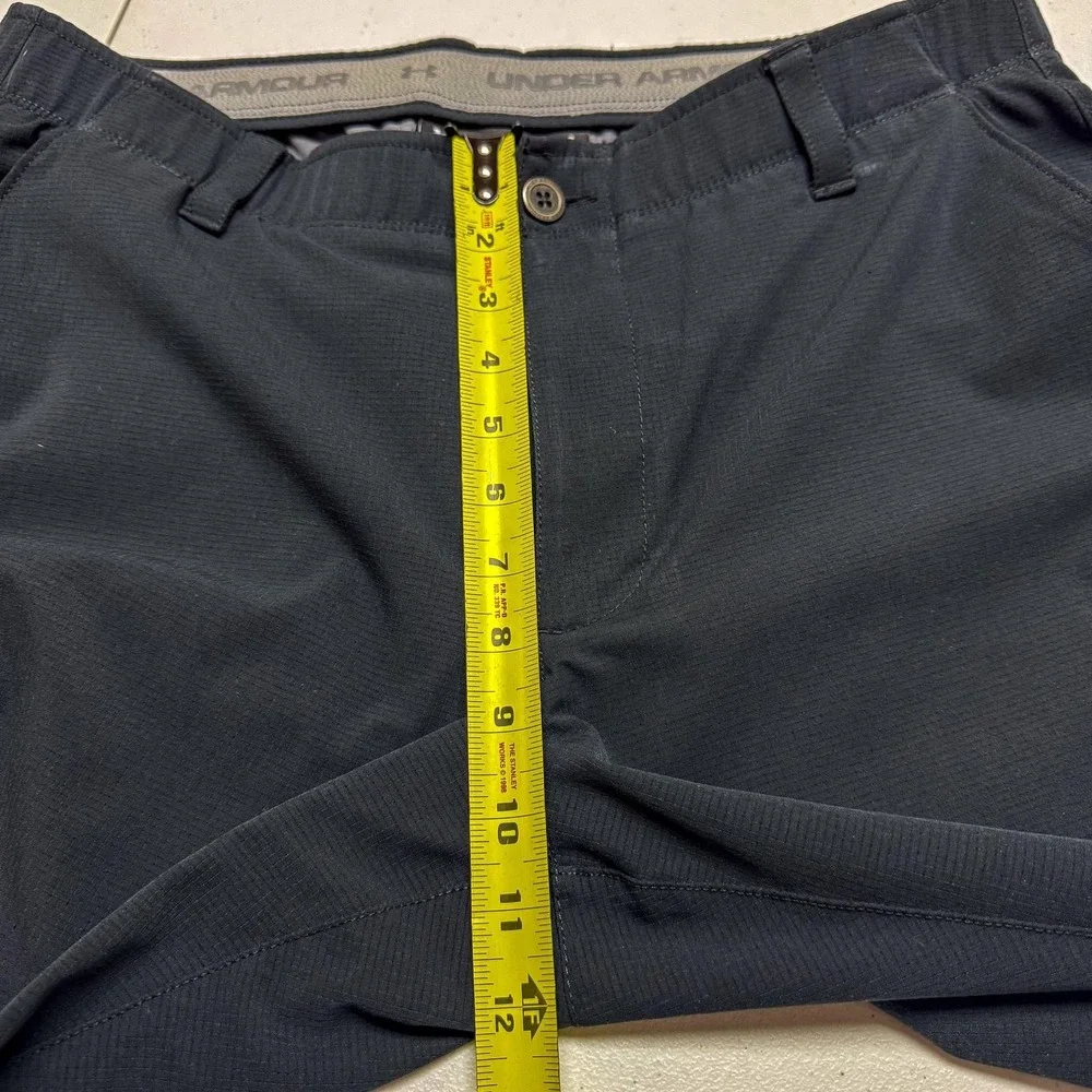 Under Armour Pants Mens 36 Black Golf Loose Fit Performance Stretch Casual 36x29